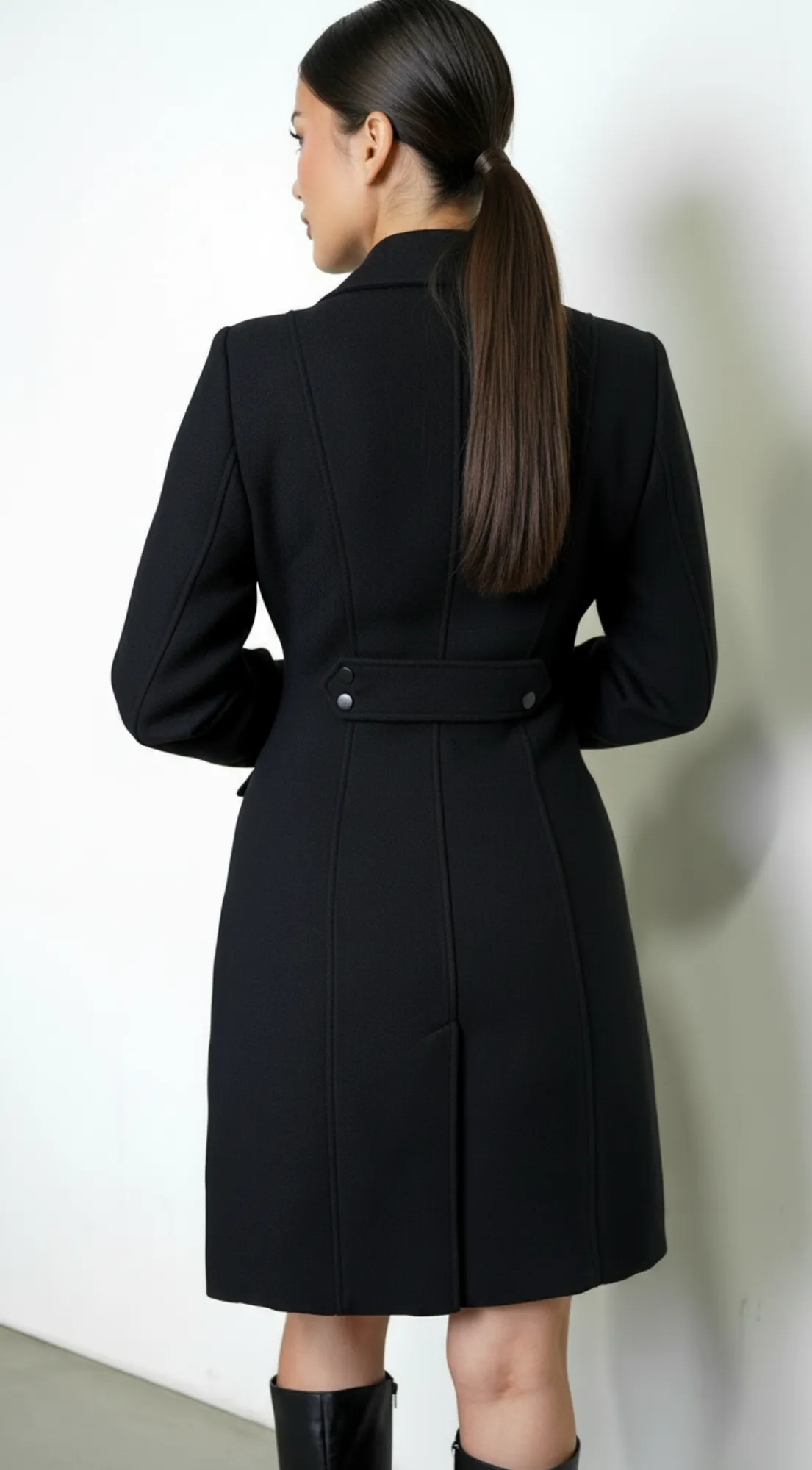 Align Tailored Front Button Peacoat - Black sold by Emprada product image thumbnail 2