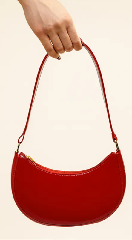 Sima Hobo Handbag - Red sold by Emprada