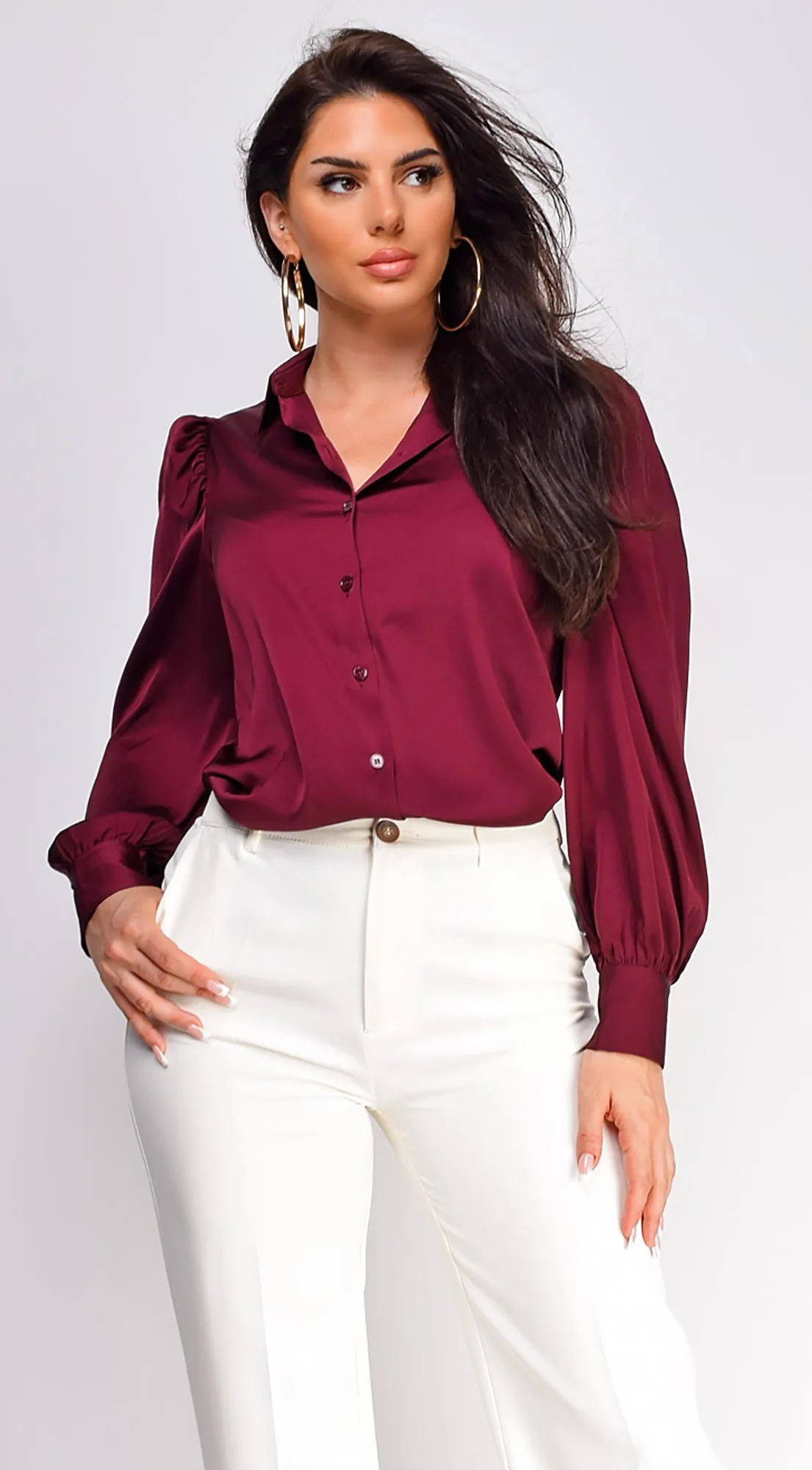 Casablanca Button Down Shirt - Plum sold by Emprada product image thumbnail 2