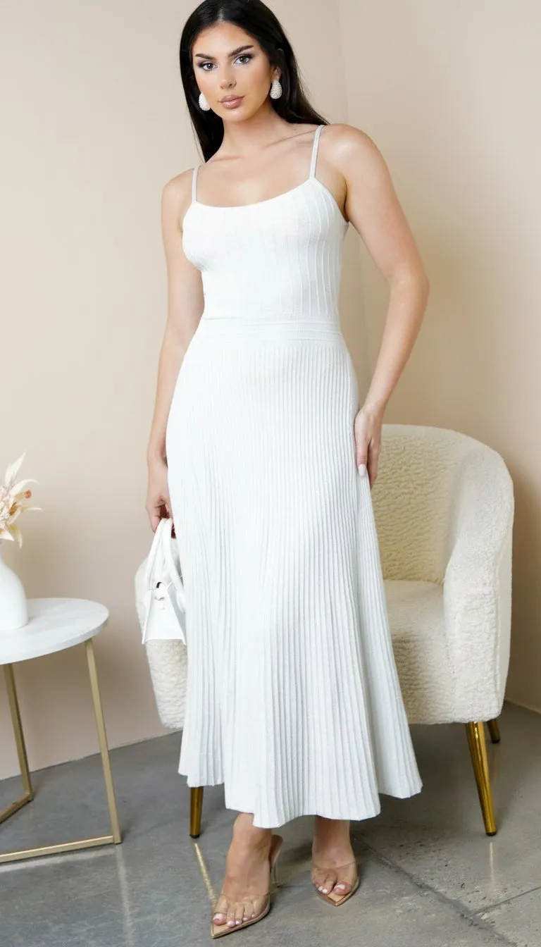 Janece Shimmer Knit Midi Dress - Silver sold by Emprada product image thumbnail 4