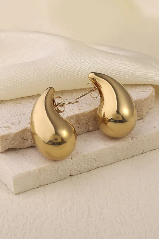 Water Drop 18K Gold Plated Earrings sold by Emprada