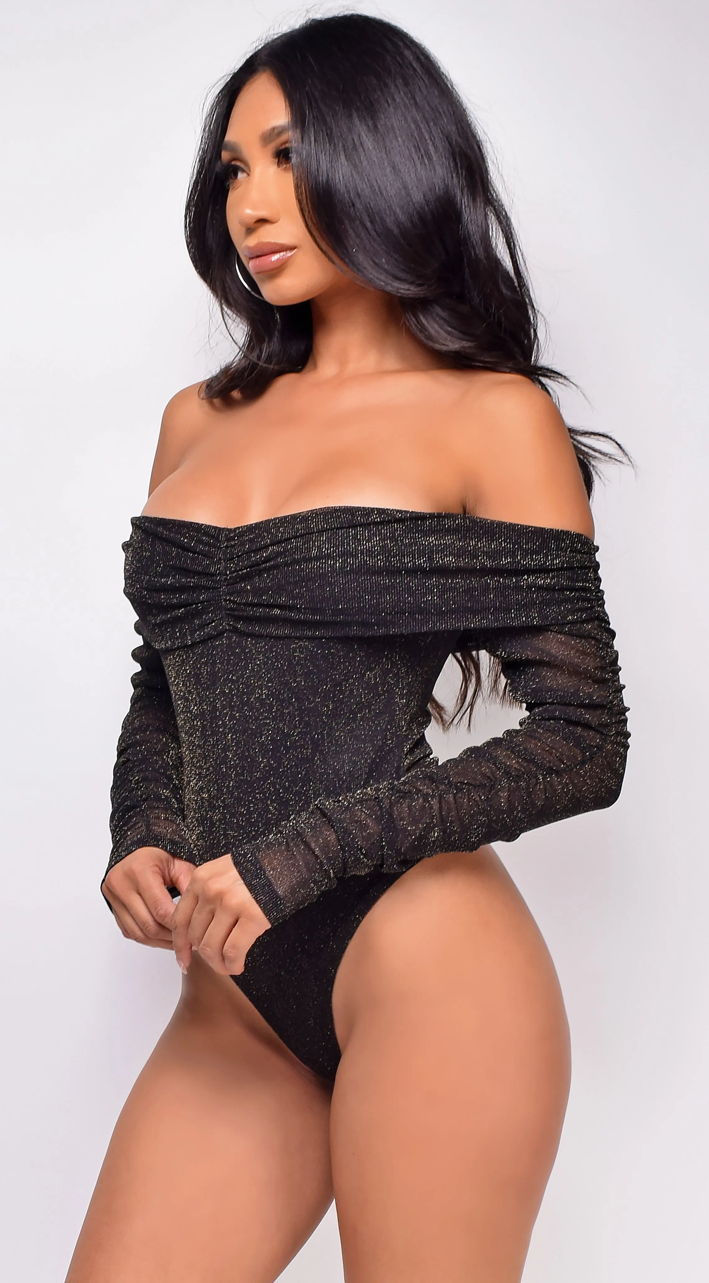 Alexandria Black Sparkle Bodysuit sold by Emprada product image thumbnail 2