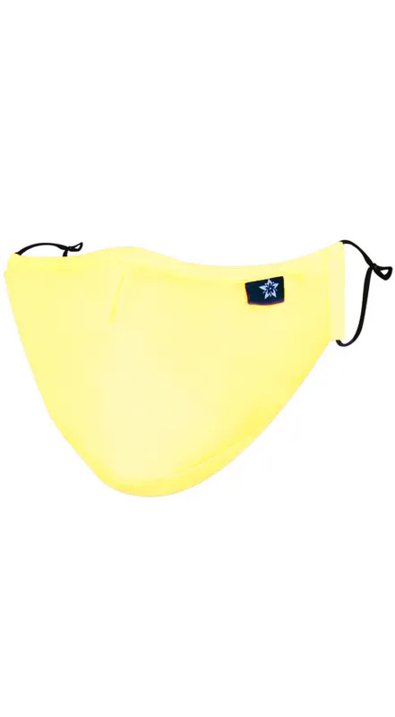 Yellow Adjustable Reusable Face Mask made by Emprada