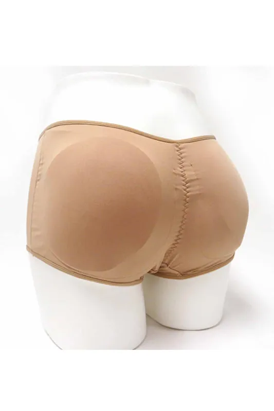Low Waist Beige Butt Booster Padded Panty sold by Emprada