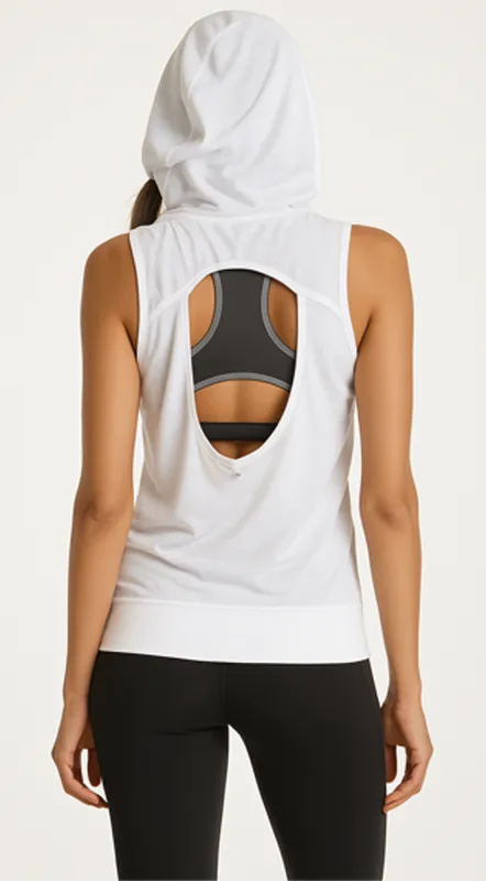 Drop Needle Drape Top - White sold by Emprada