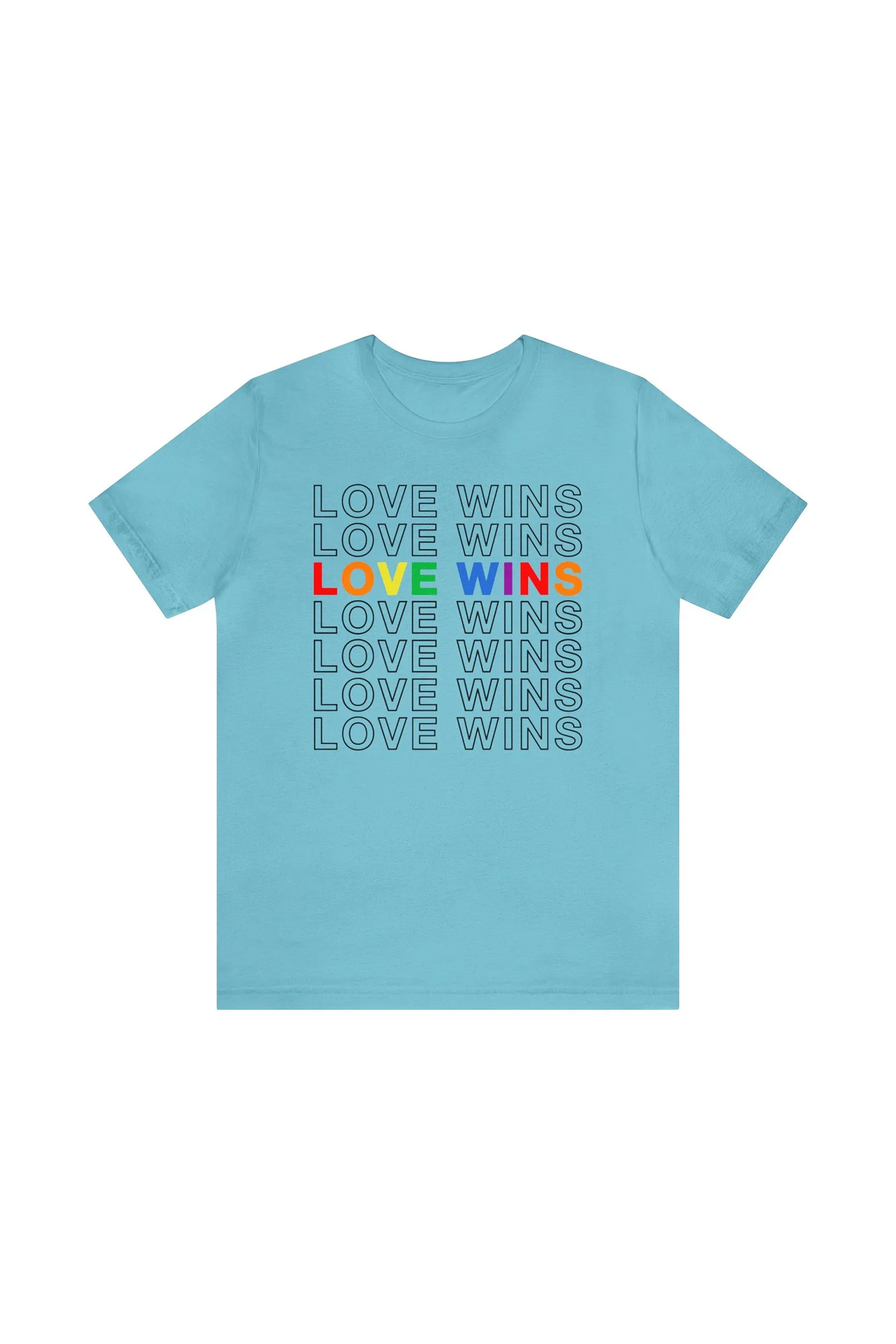 "Love Wins" T-Shirt sold by MASKC product image thumbnail 3