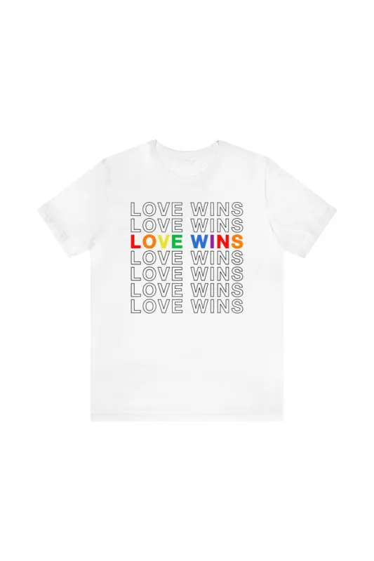 "Love Wins" T-Shirt sold by MASKC