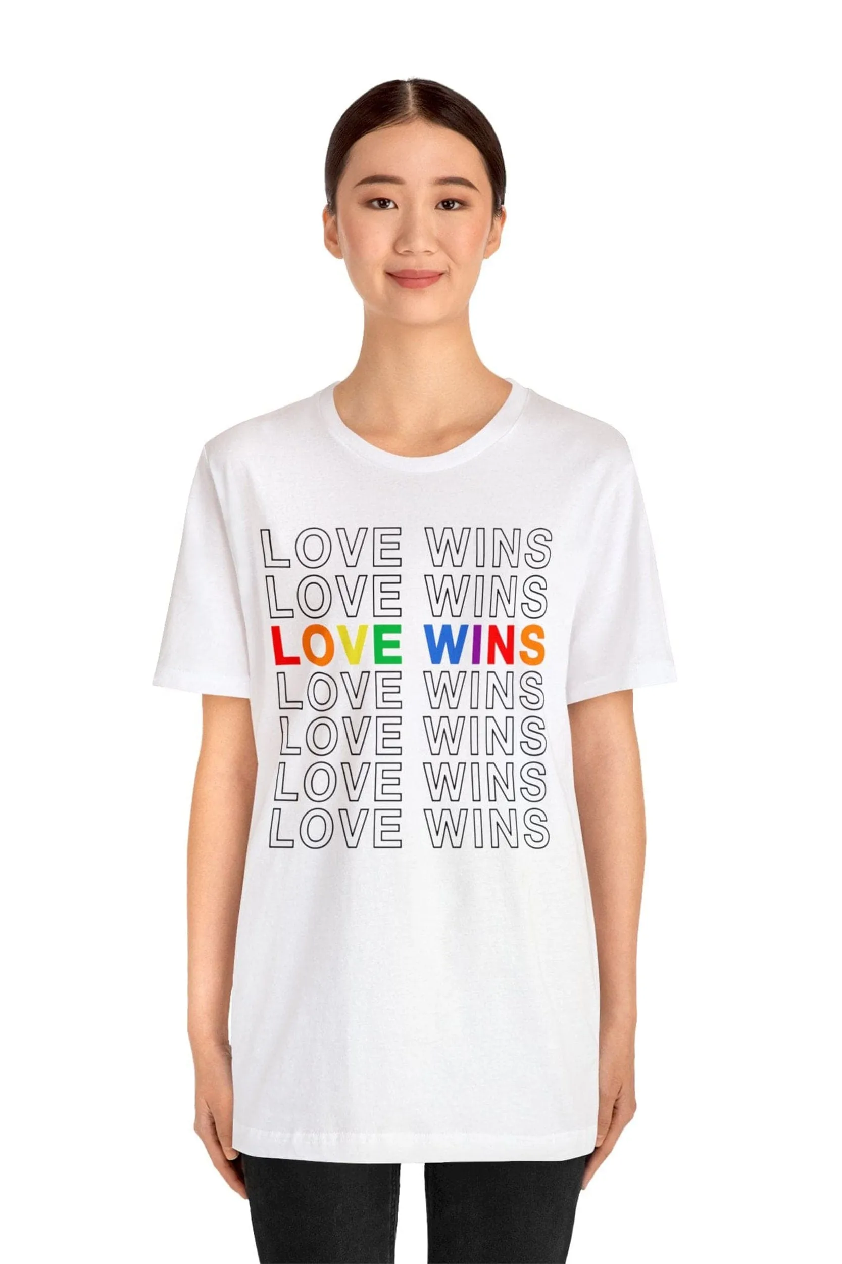 "Love Wins" T-Shirt sold by MASKC product image thumbnail 5