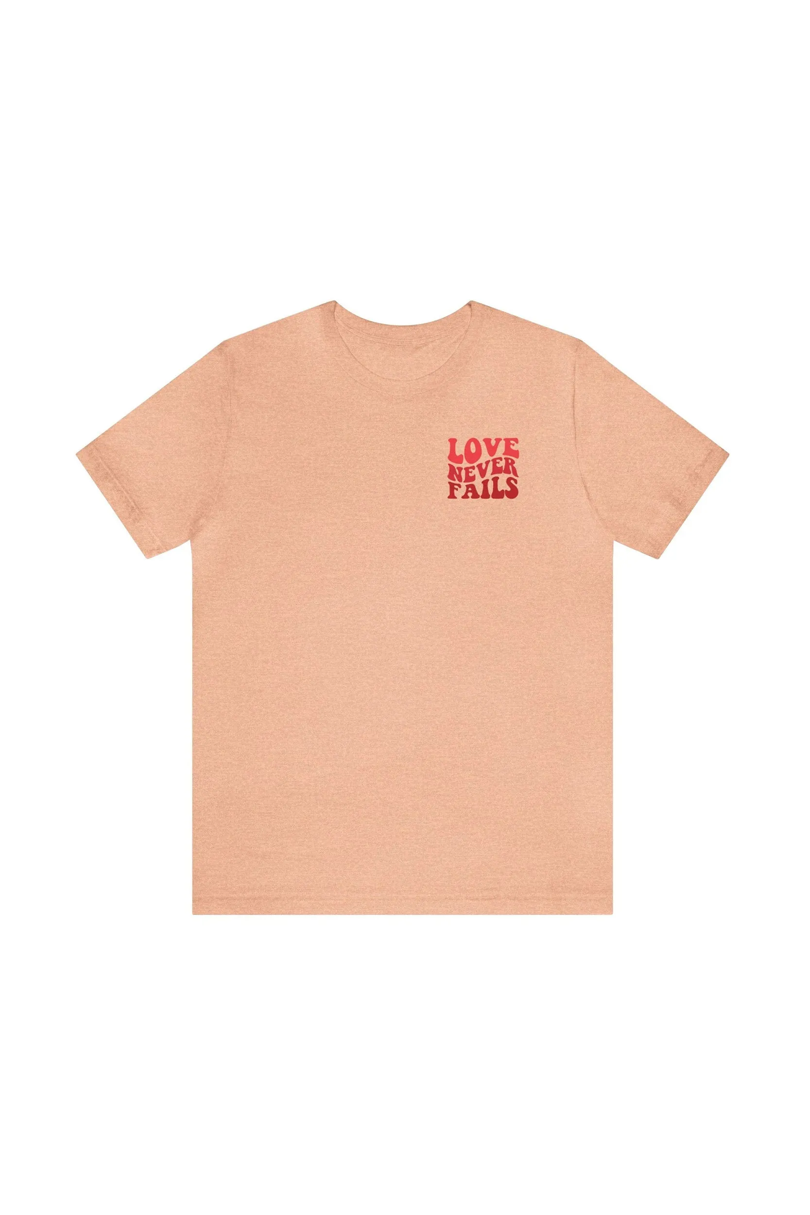 "LOVE NEVER FAILS" T-Shirt sold by MASKC product image thumbnail 4