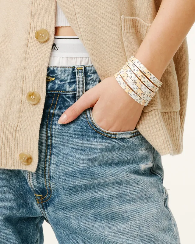 Twinkle Twinkle Bracelet in Cream sold by Roxanne Assoulin