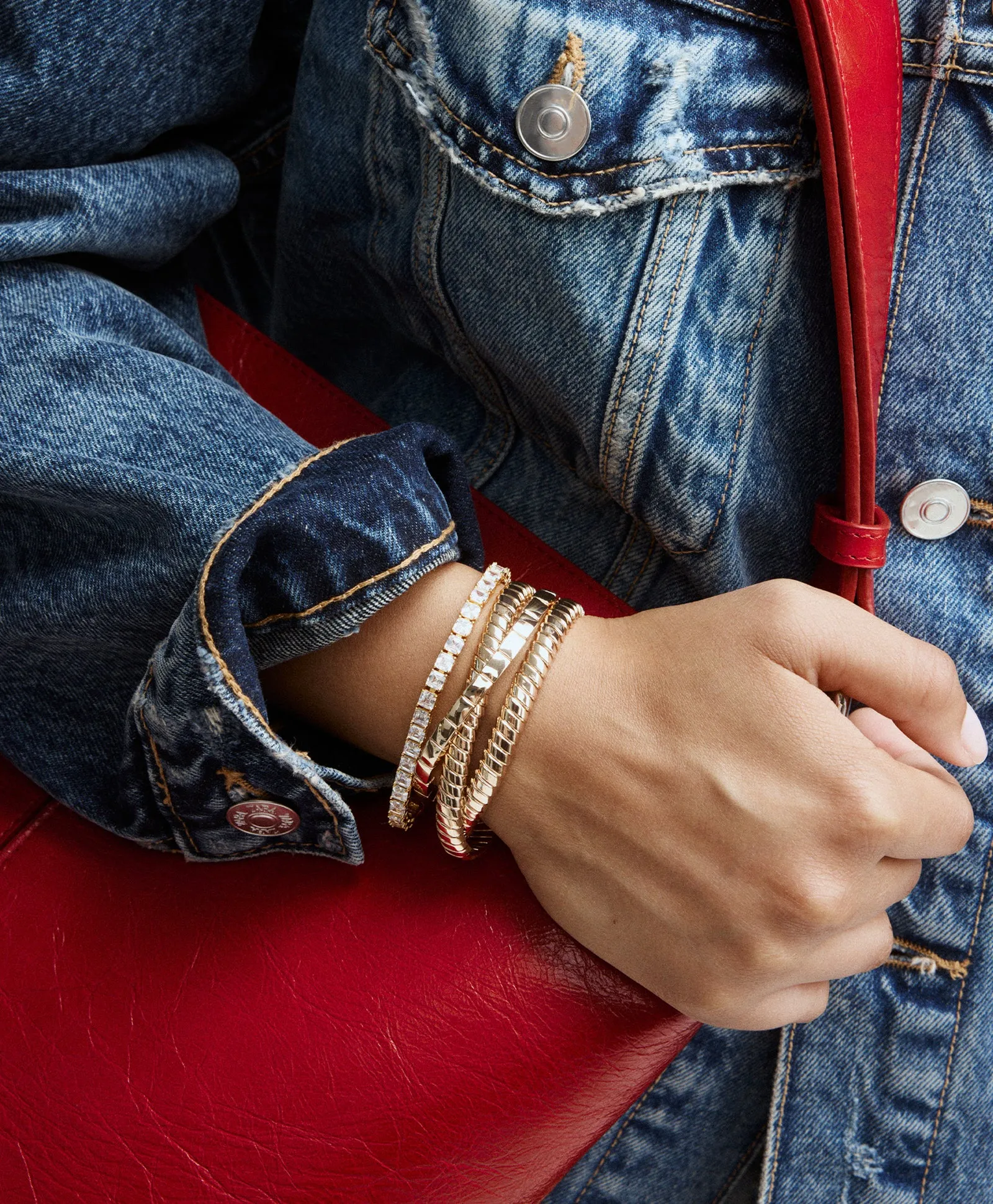 The Double Cobra Bracelet sold by Roxanne Assoulin product image thumbnail 4
