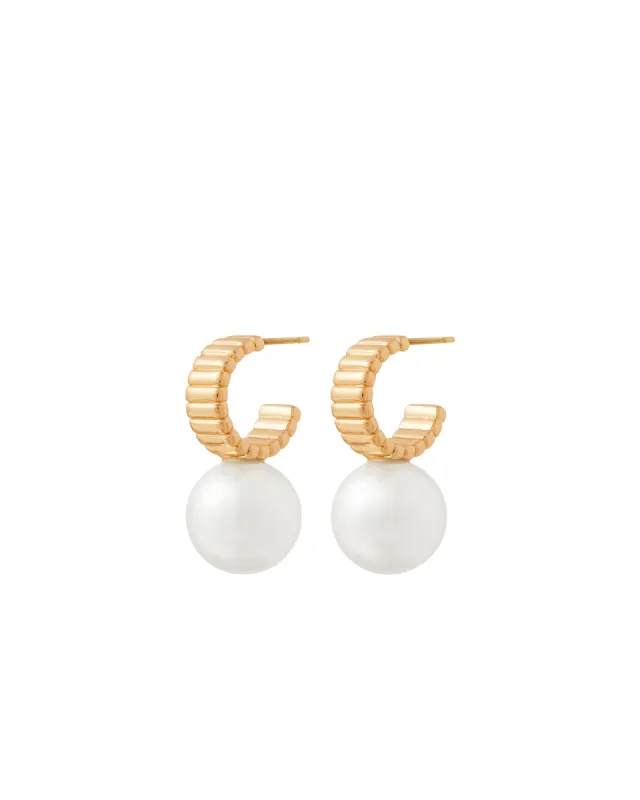 The Swan Hoop Earrings sold by Roxanne Assoulin