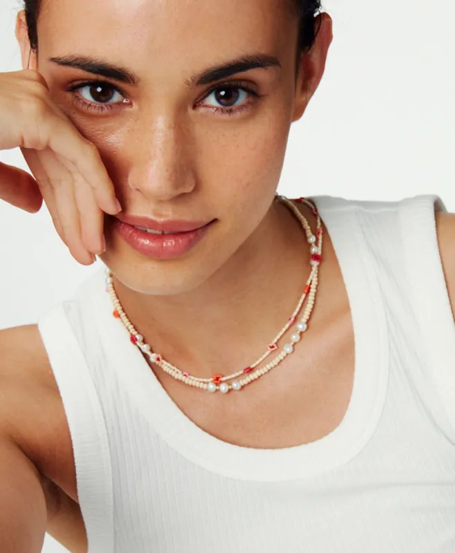 Beach Pearl Necklace sold by Roxanne Assoulin