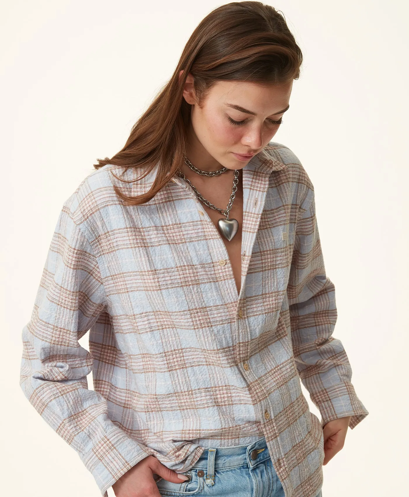 The Puffy Heart Necklace in Silver sold by Roxanne Assoulin product image thumbnail 5