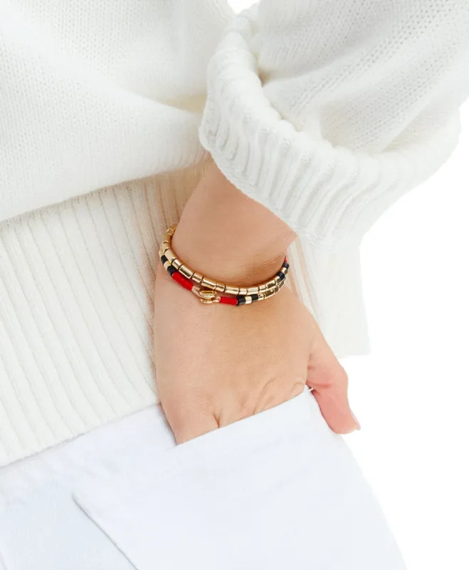 Peacoat U-Tube Bracelet sold by Roxanne Assoulin