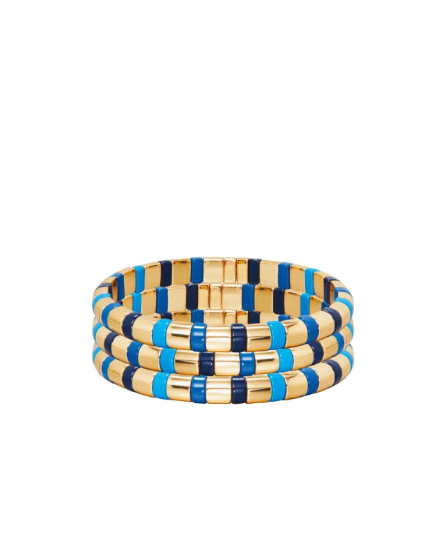 True Blue Half Pipe Bracelet sold by Roxanne Assoulin