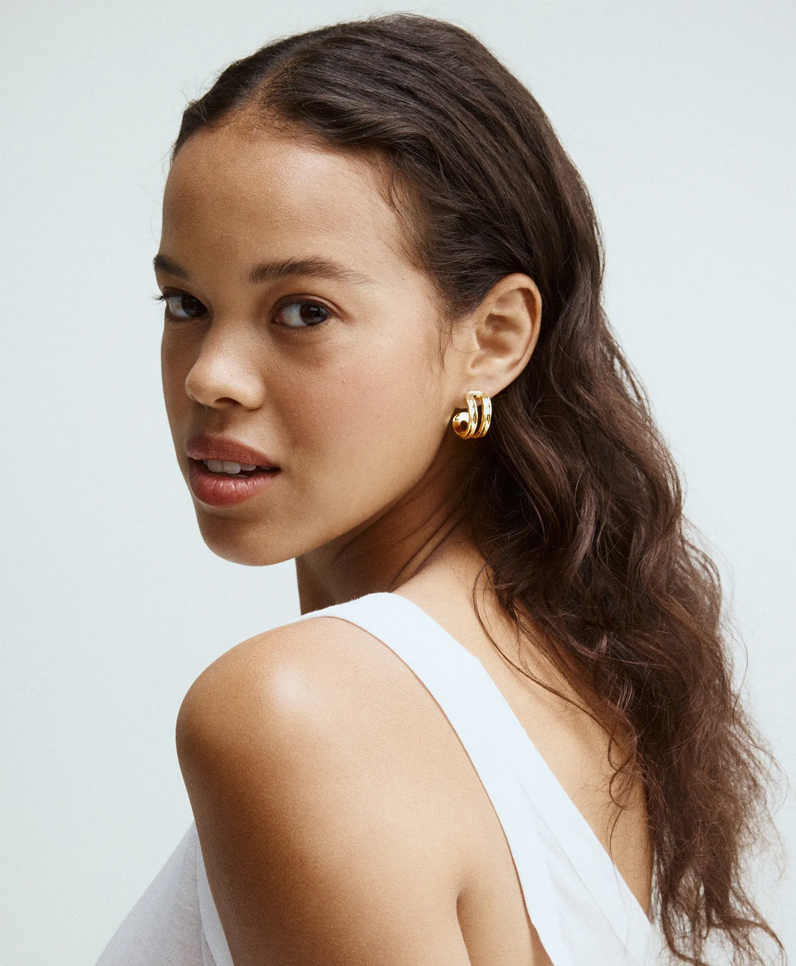 The Open Hoop Earrings sold by Roxanne Assoulin product image thumbnail 2