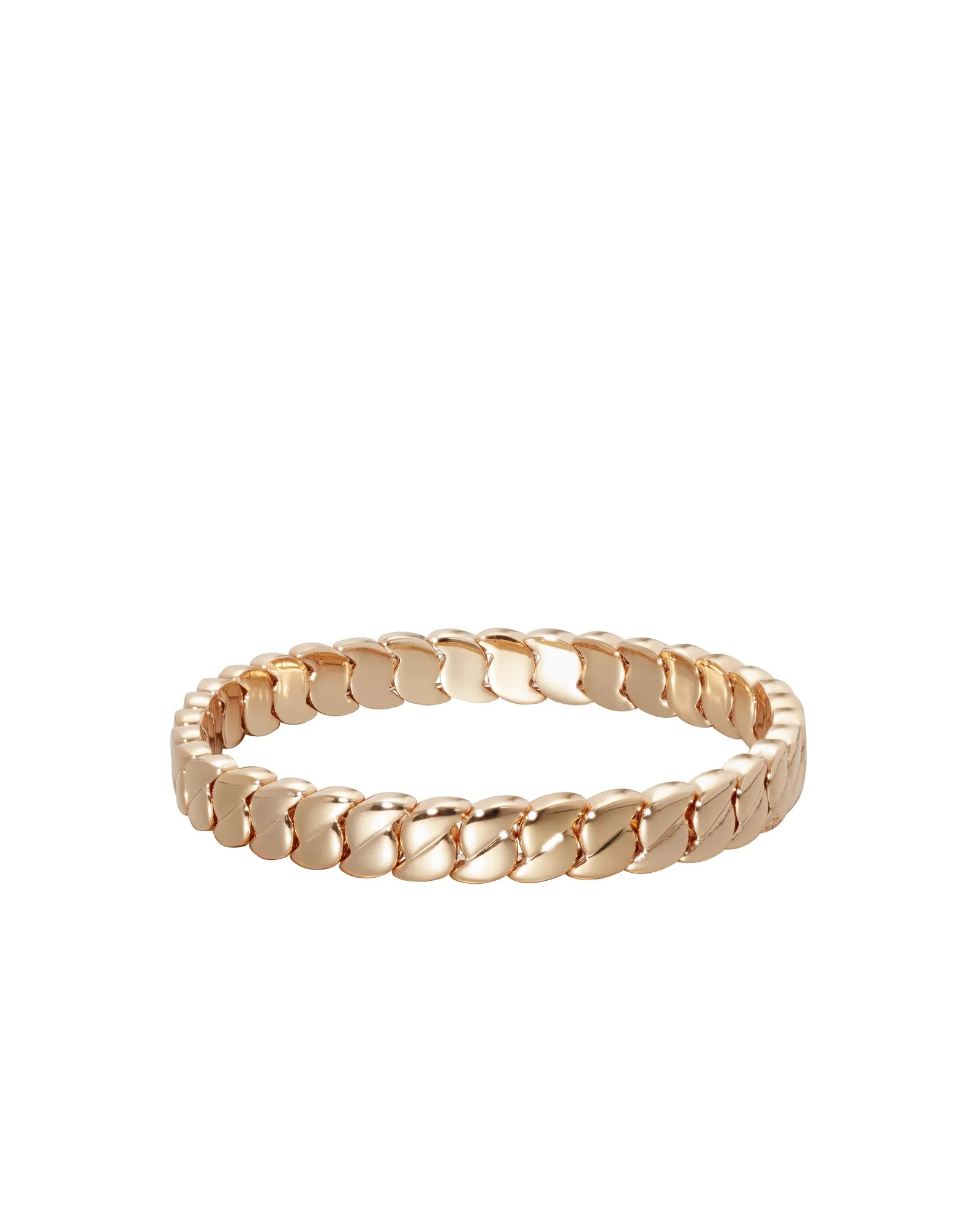 Curbed Men's Bracelet in Gold sold by Roxanne Assoulin