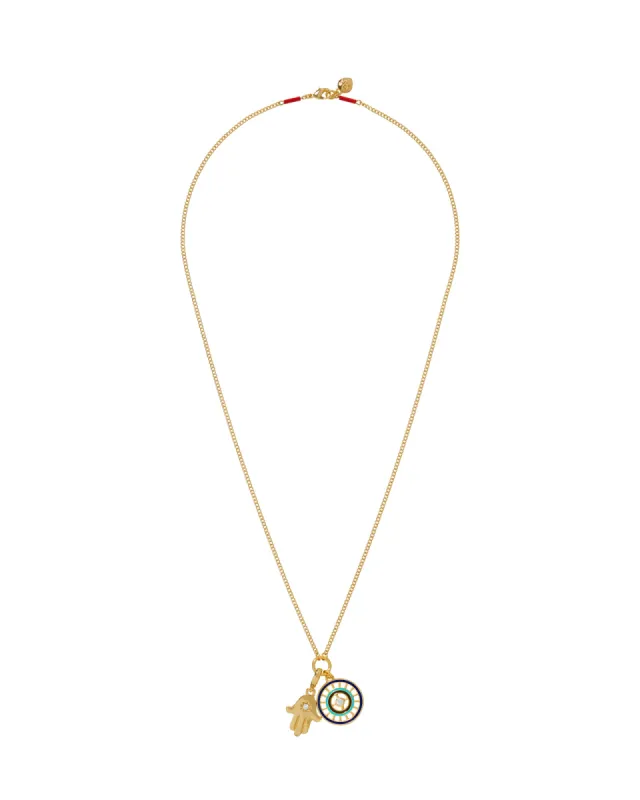 The Care & Protect Charm Necklace sold by Roxanne Assoulin