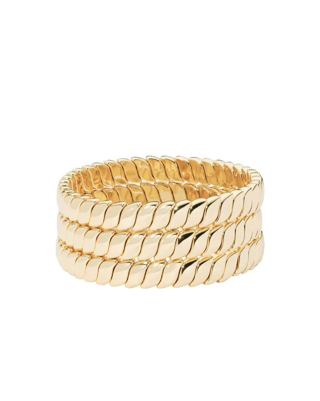 Smooth Moves Bracelet in Gold sold by Roxanne Assoulin