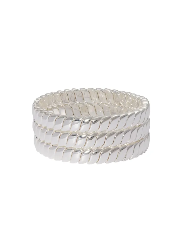 Smooth Moves Bracelet in Silver sold by Roxanne Assoulin