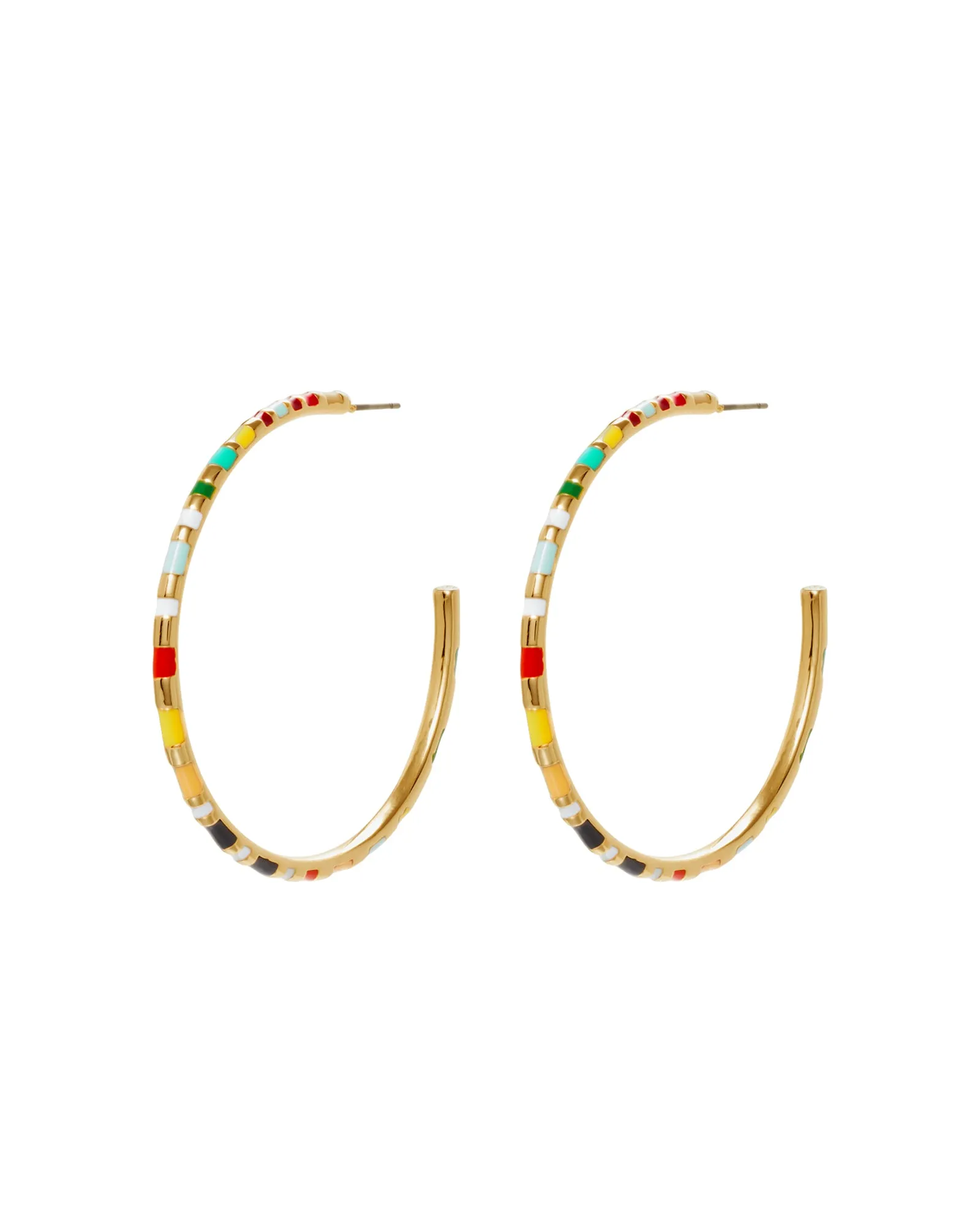 La Ponche Hoop Earrings sold by Roxanne Assoulin
