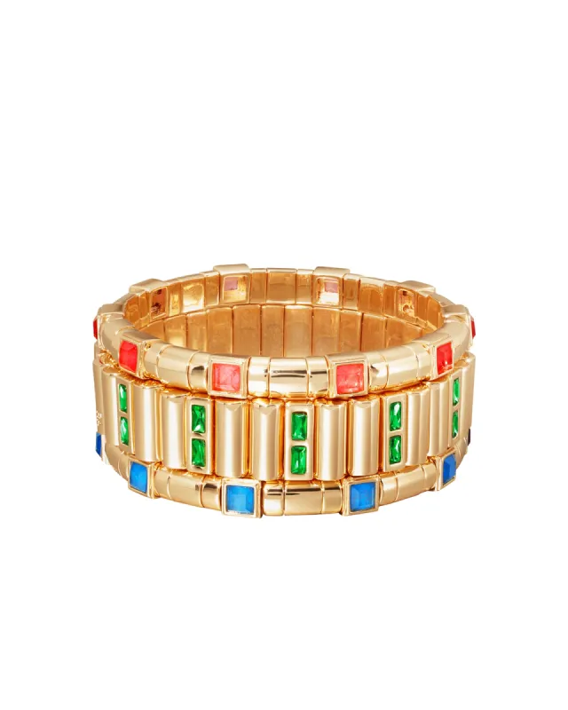 Bejeweled Bracelets sold by Roxanne Assoulin