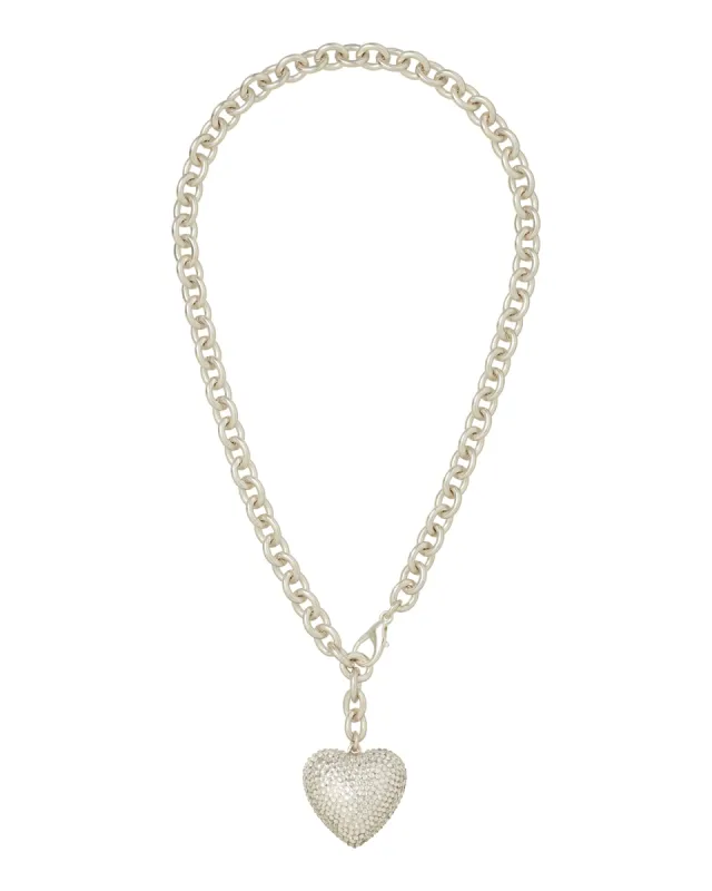 The Dazzling Puffy Heart Necklace sold by Roxanne Assoulin