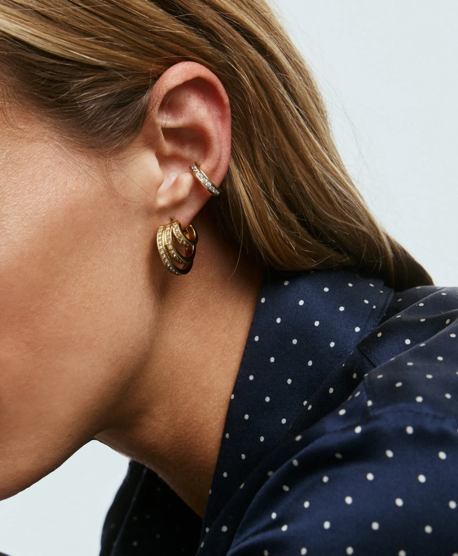 The Triple Hoop Earrings sold by Roxanne Assoulin product image thumbnail 2