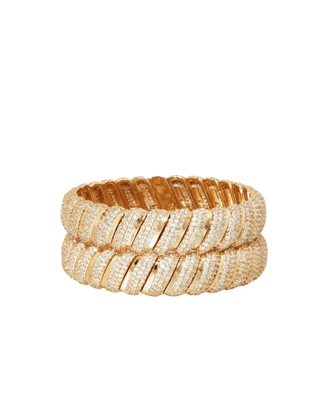 The Pavé Big Cobra Bracelets sold by Roxanne Assoulin