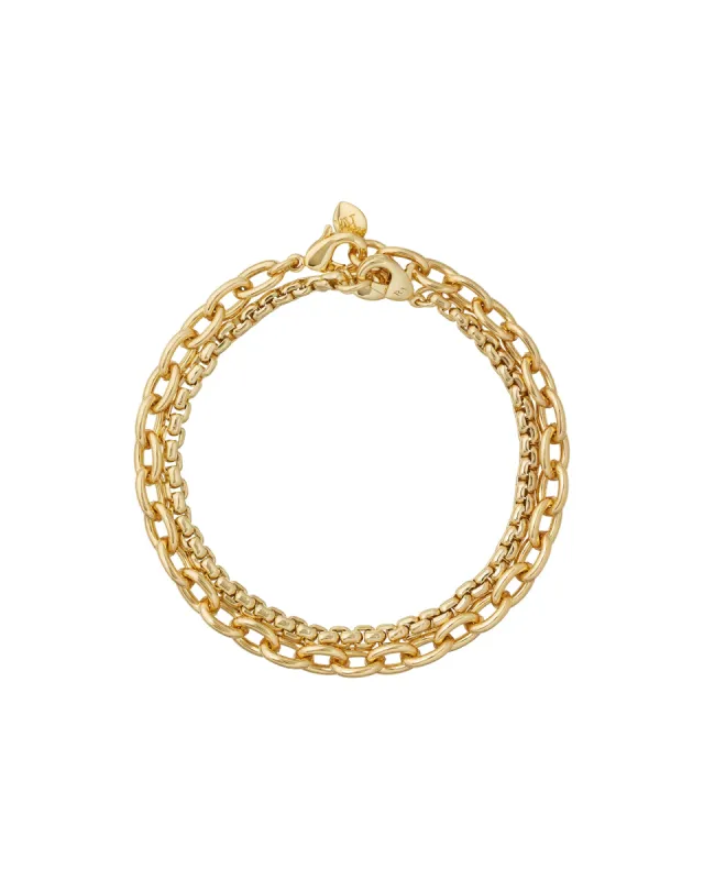 The Chain Reaction Bracelet Duo sold by Roxanne Assoulin