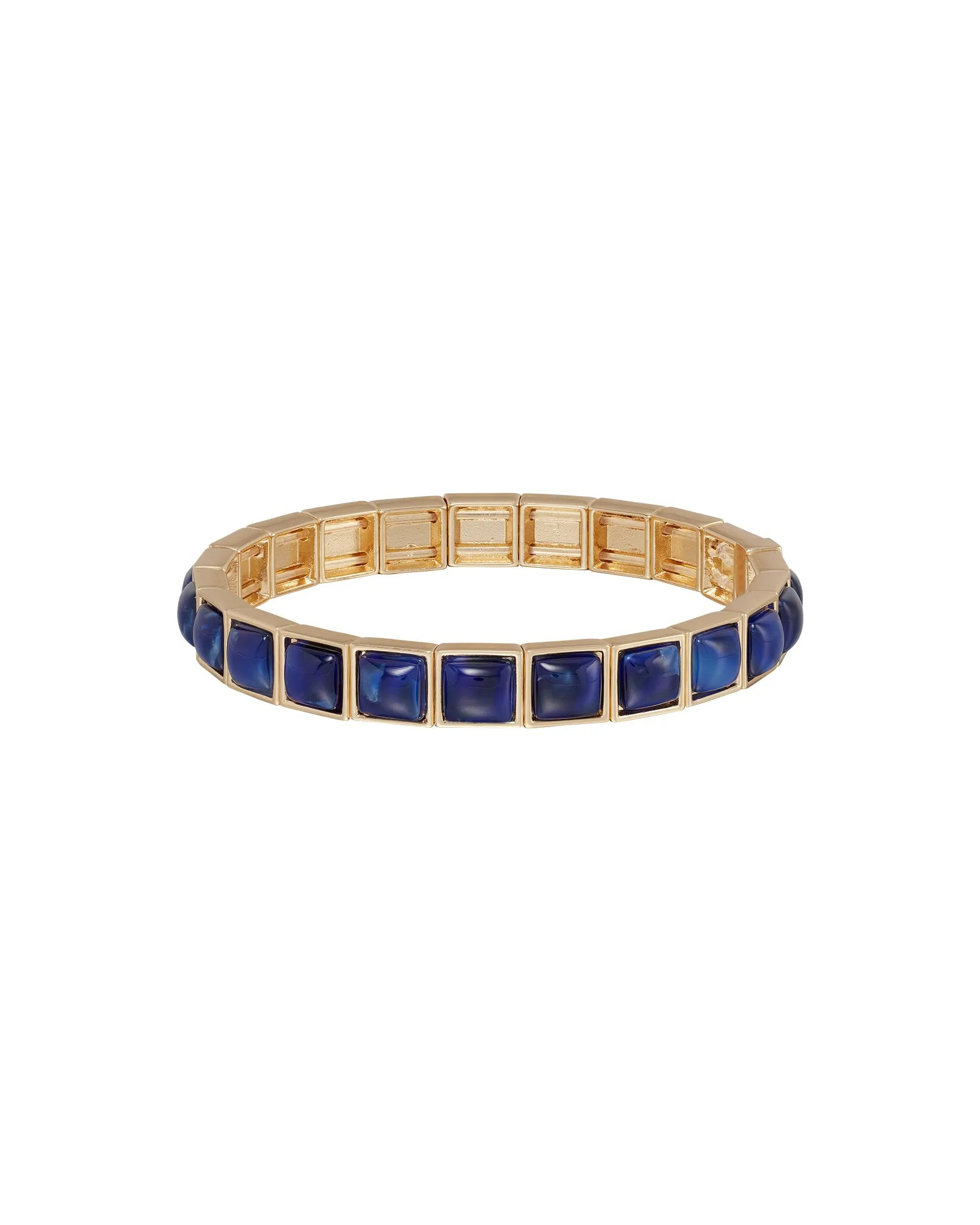 The Puffy Stud Bracelet Stack in Navy sold by Roxanne Assoulin product image thumbnail 2