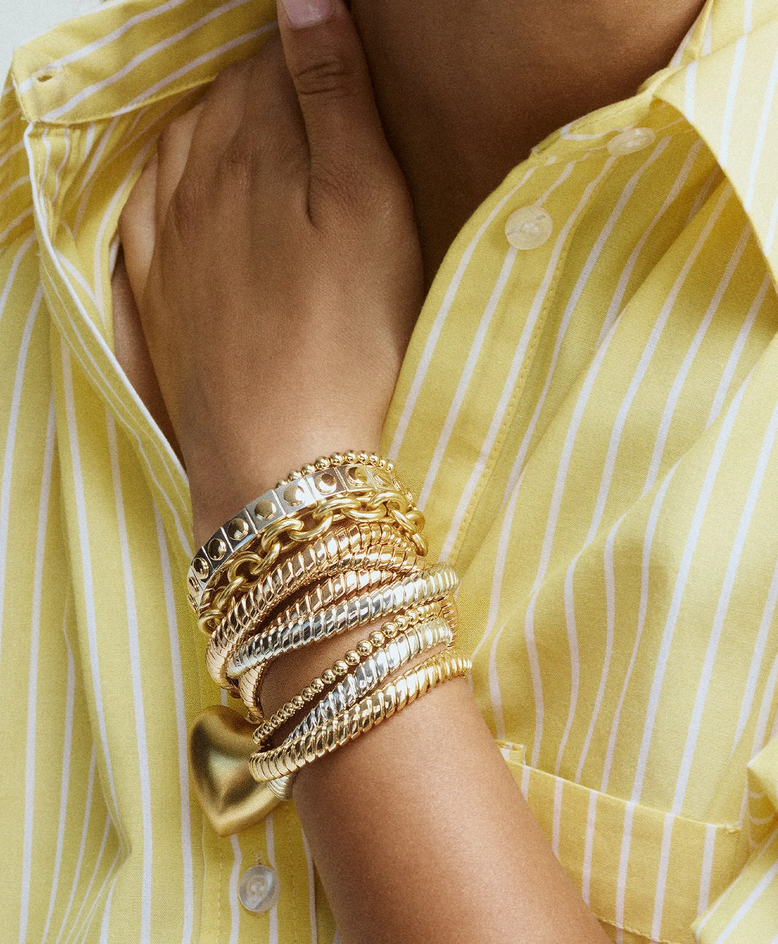 The Puffy Heart Bracelet Stack sold by Roxanne Assoulin product image thumbnail 2