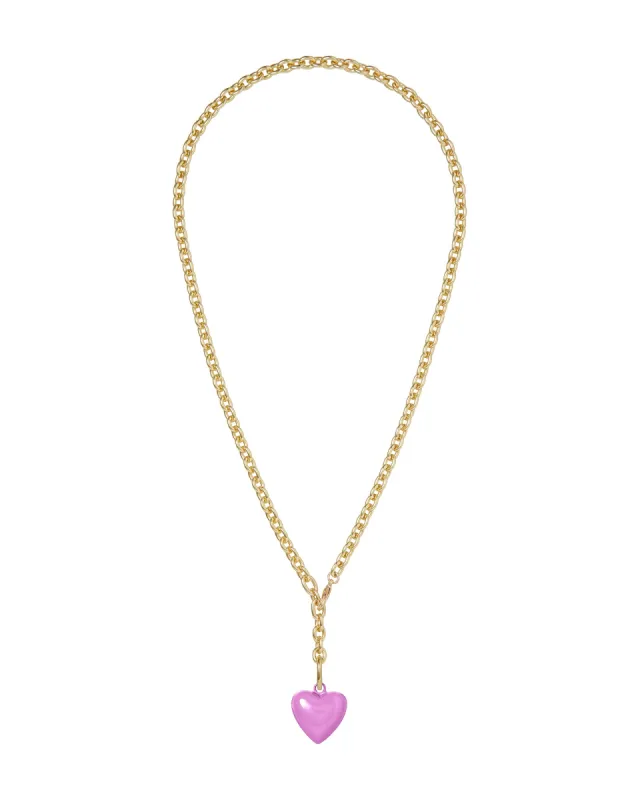 The Mini Puffy Heart Necklace sold by Roxanne Assoulin