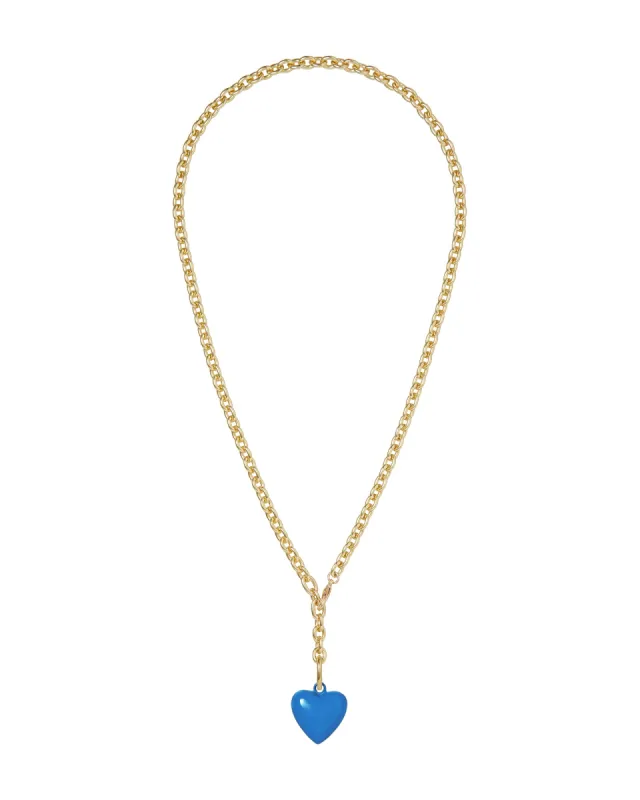 The Mini Puffy Heart Necklace sold by Roxanne Assoulin