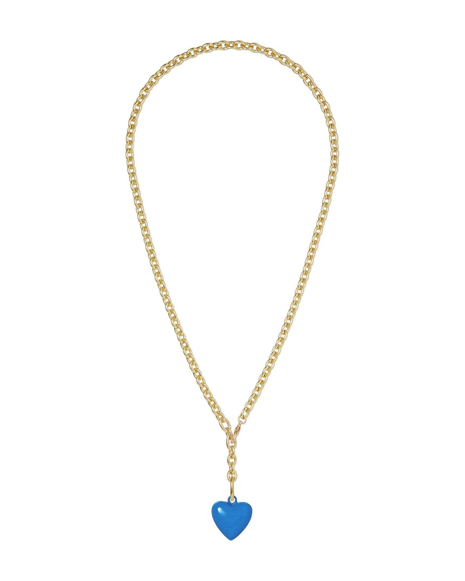 The Mini Puffy Heart Necklace sold by Roxanne Assoulin