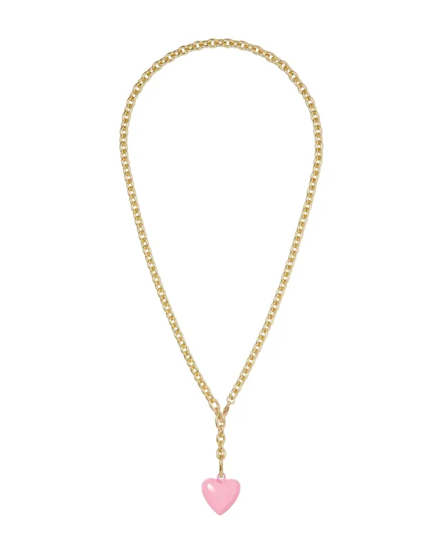 The Mini Puffy Heart Necklace sold by Roxanne Assoulin