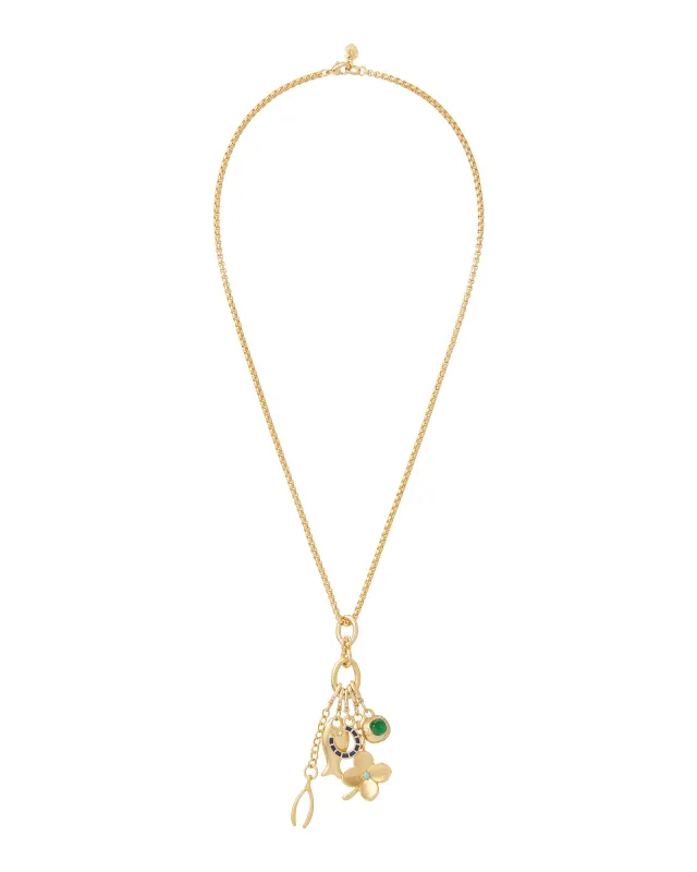 The Buona Fortuna Charm Pendant sold by Roxanne Assoulin