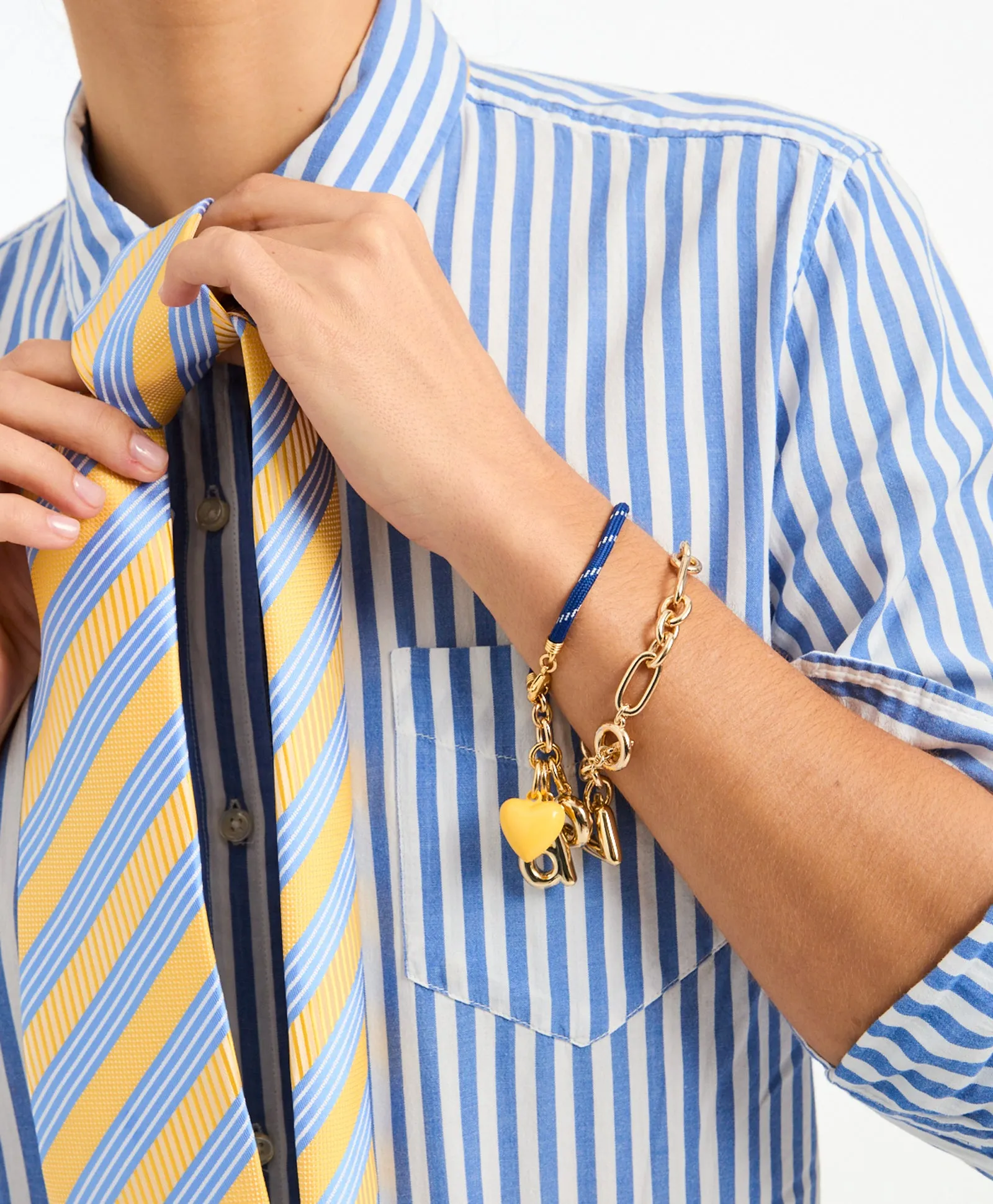 The Happy Cord Charm Bracelet sold by Roxanne Assoulin product image thumbnail 3
