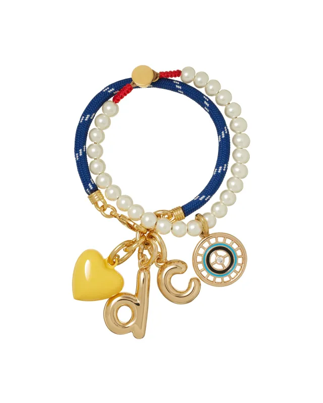 The Happy Cord Charm Bracelet Duo sold by Roxanne Assoulin