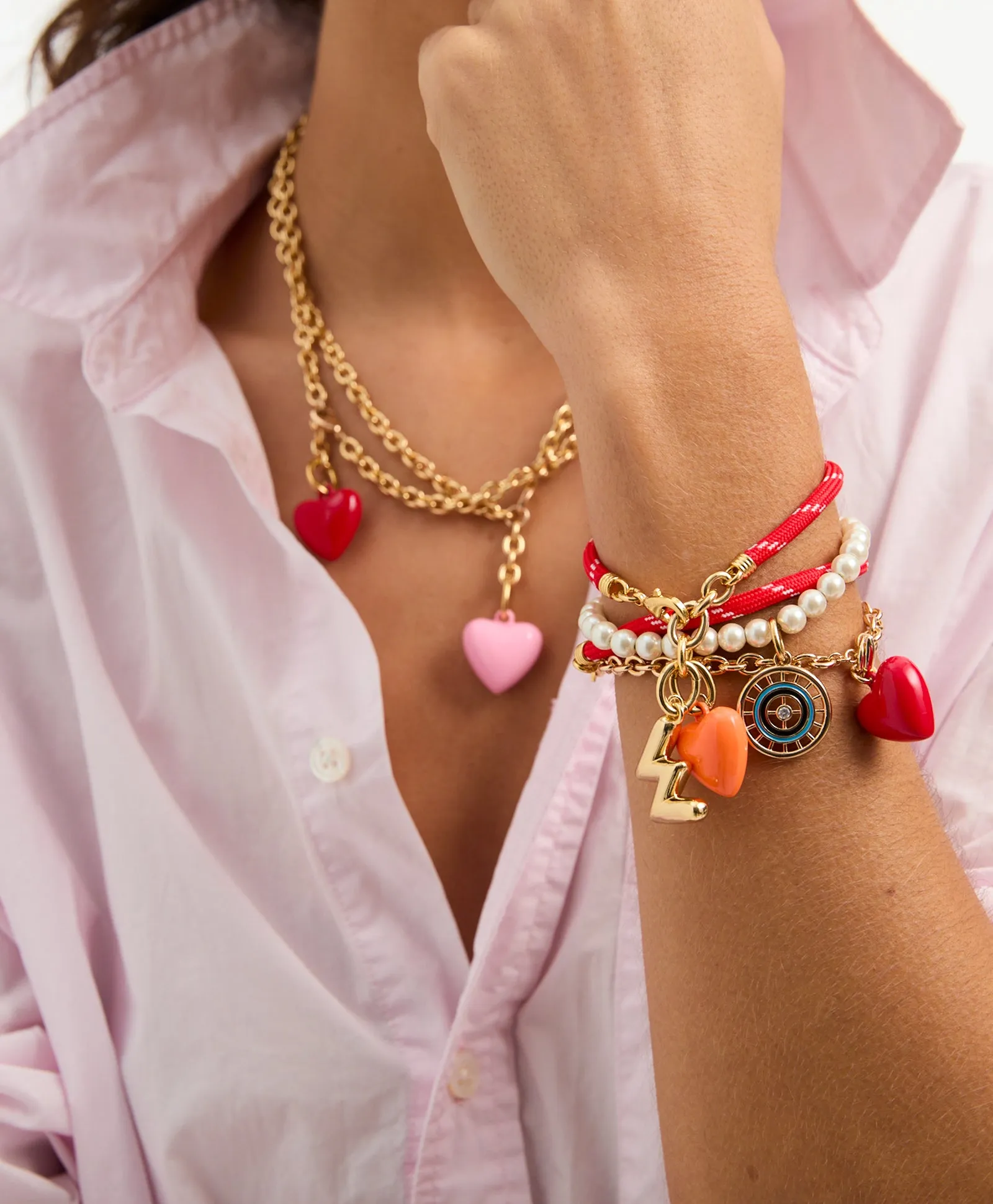 The Happy Cord Charm Bracelet Duo sold by Roxanne Assoulin product image thumbnail 3