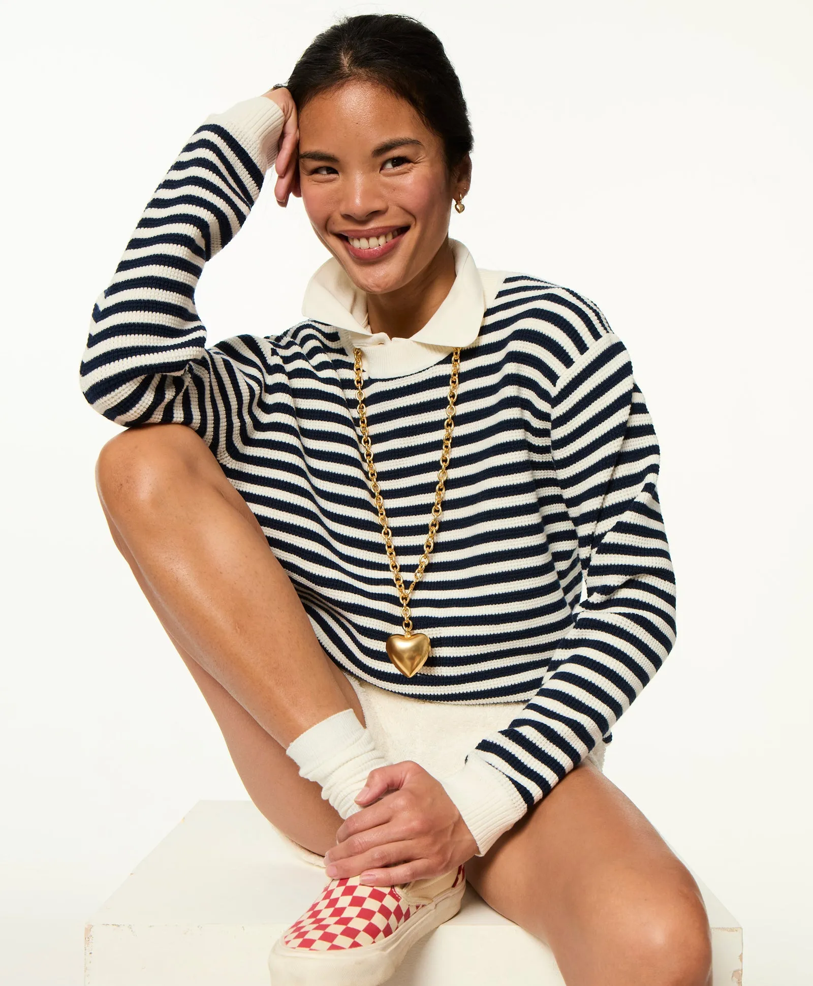 The Itsy Bitsy Heart Earrings sold by Roxanne Assoulin product image thumbnail 3