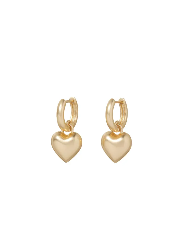 The Itsy Bitsy Heart Earrings sold by Roxanne Assoulin