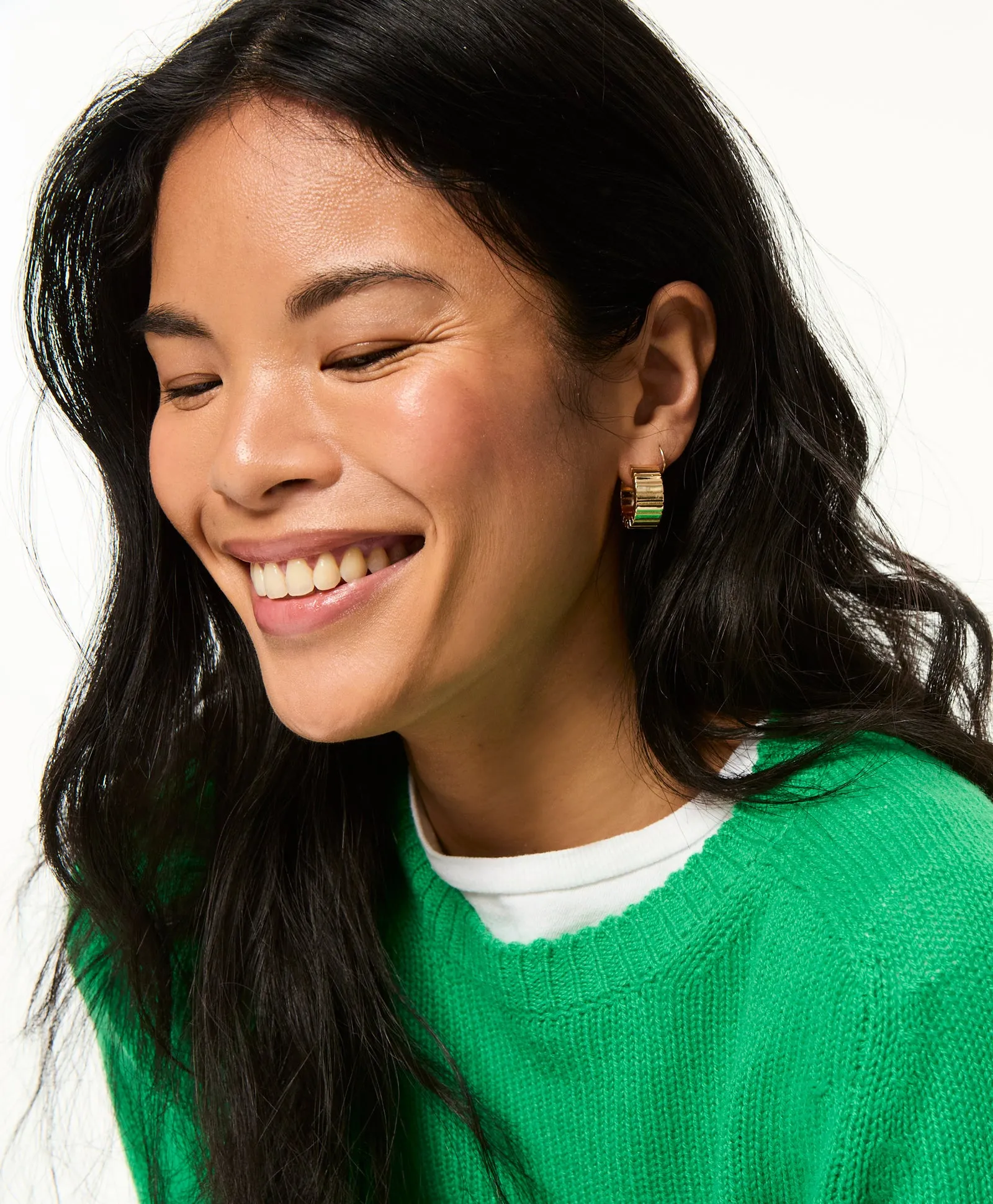 The Flat Cobra Huggie in Gold sold by Roxanne Assoulin product image thumbnail 2