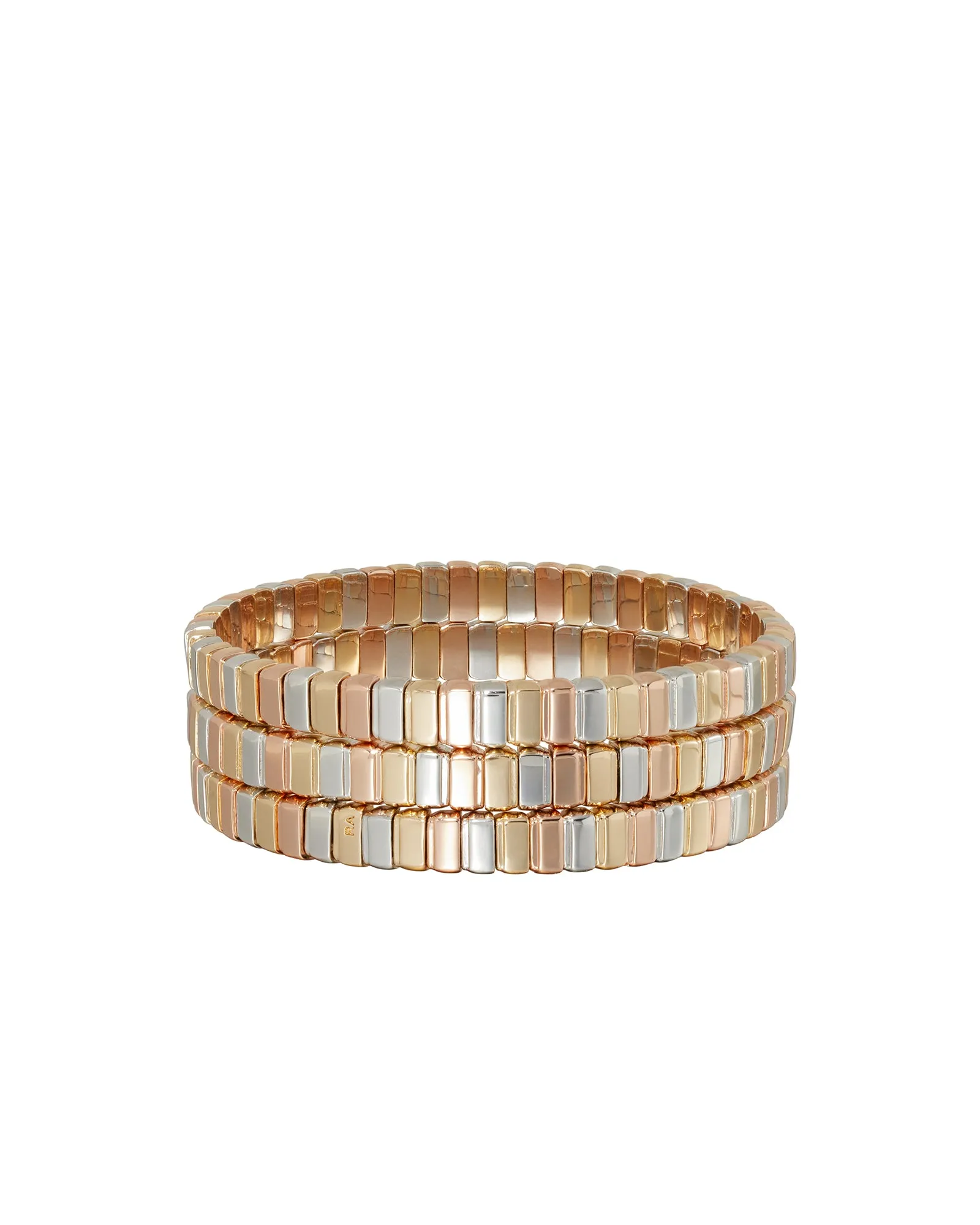 The Tricolor Mini Cobra Bracelet sold by Roxanne Assoulin