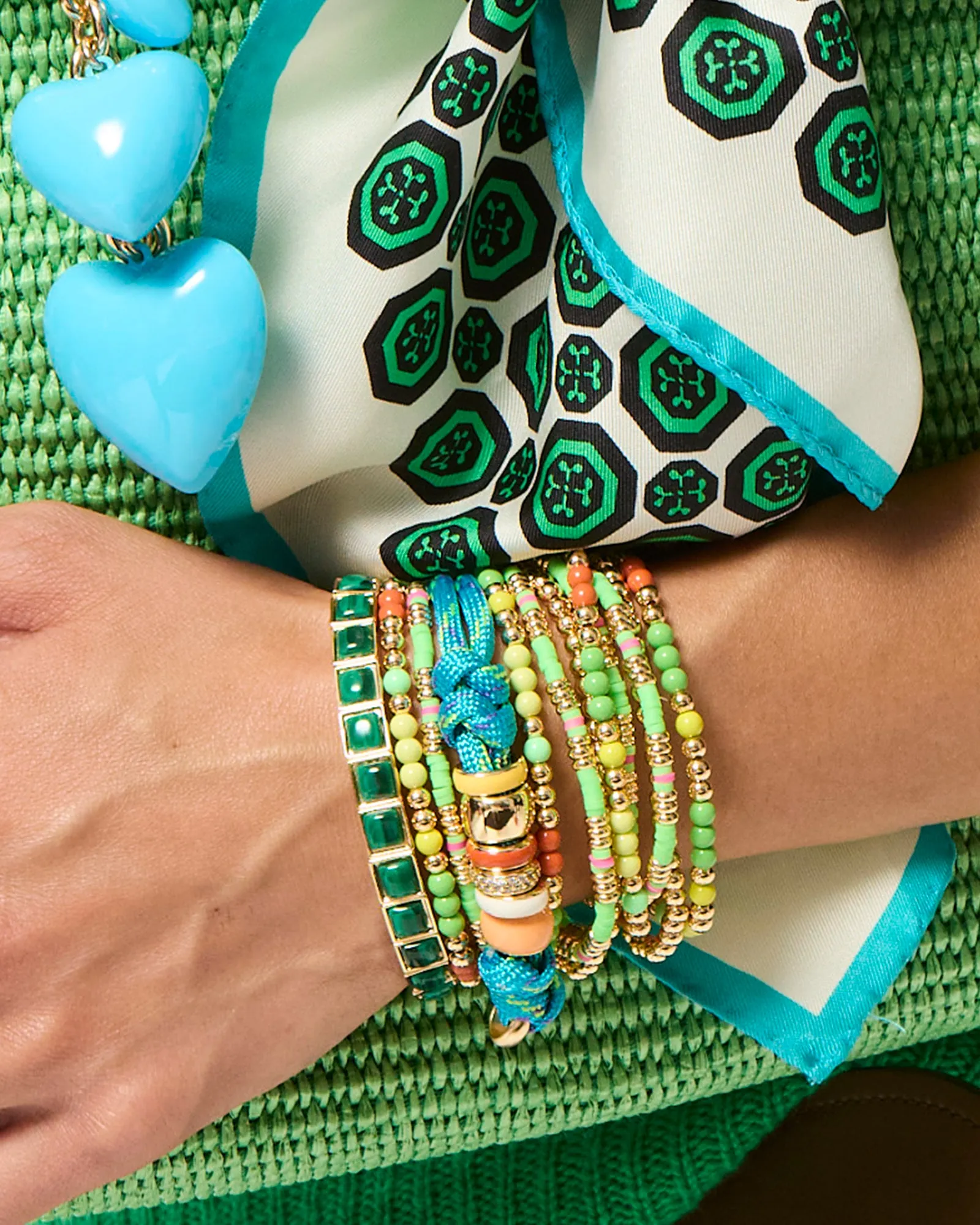 The Super Size Happy Cord Bracelet sold by Roxanne Assoulin product image thumbnail 2