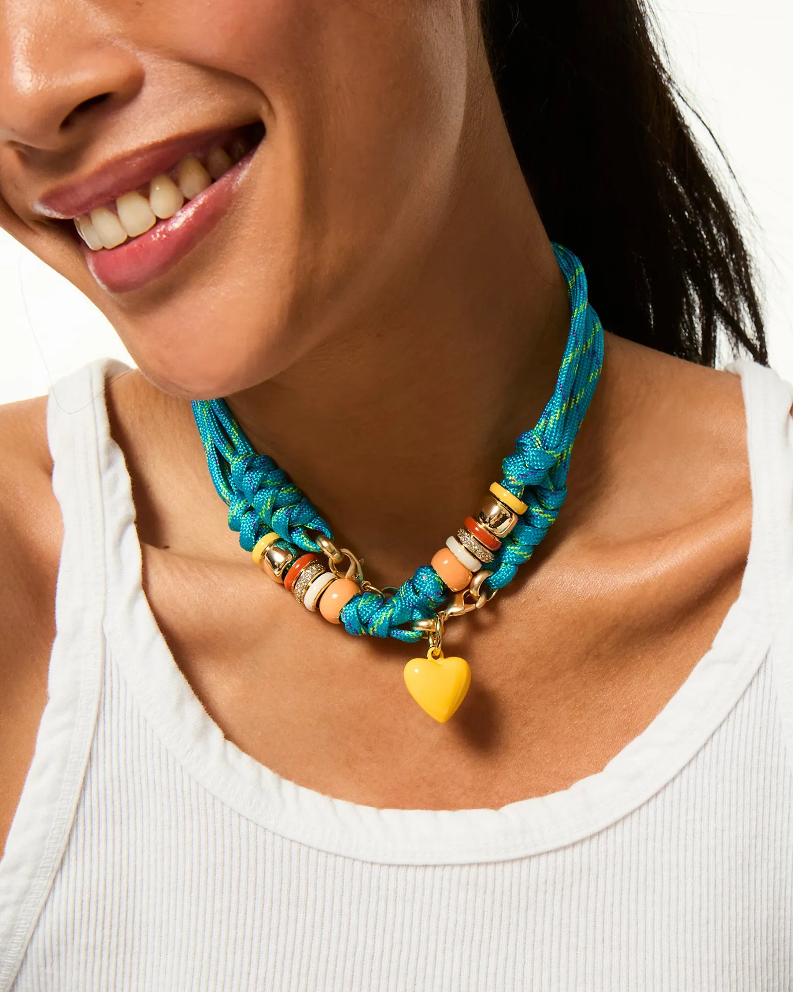 The Super Size Happy Cord Necklace sold by Roxanne Assoulin product image thumbnail 3