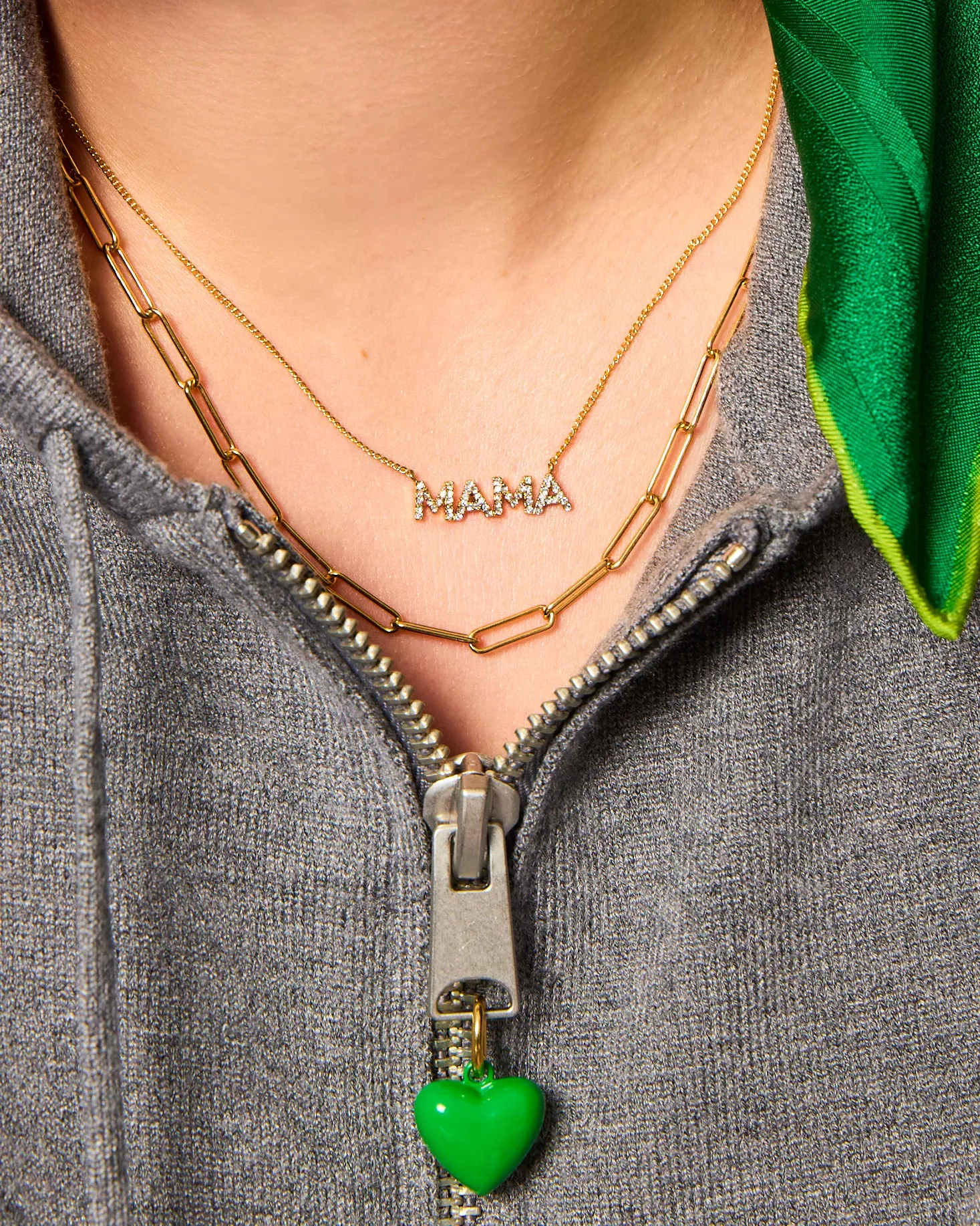 The Pavé Mama Necklace sold by Roxanne Assoulin product image thumbnail 2