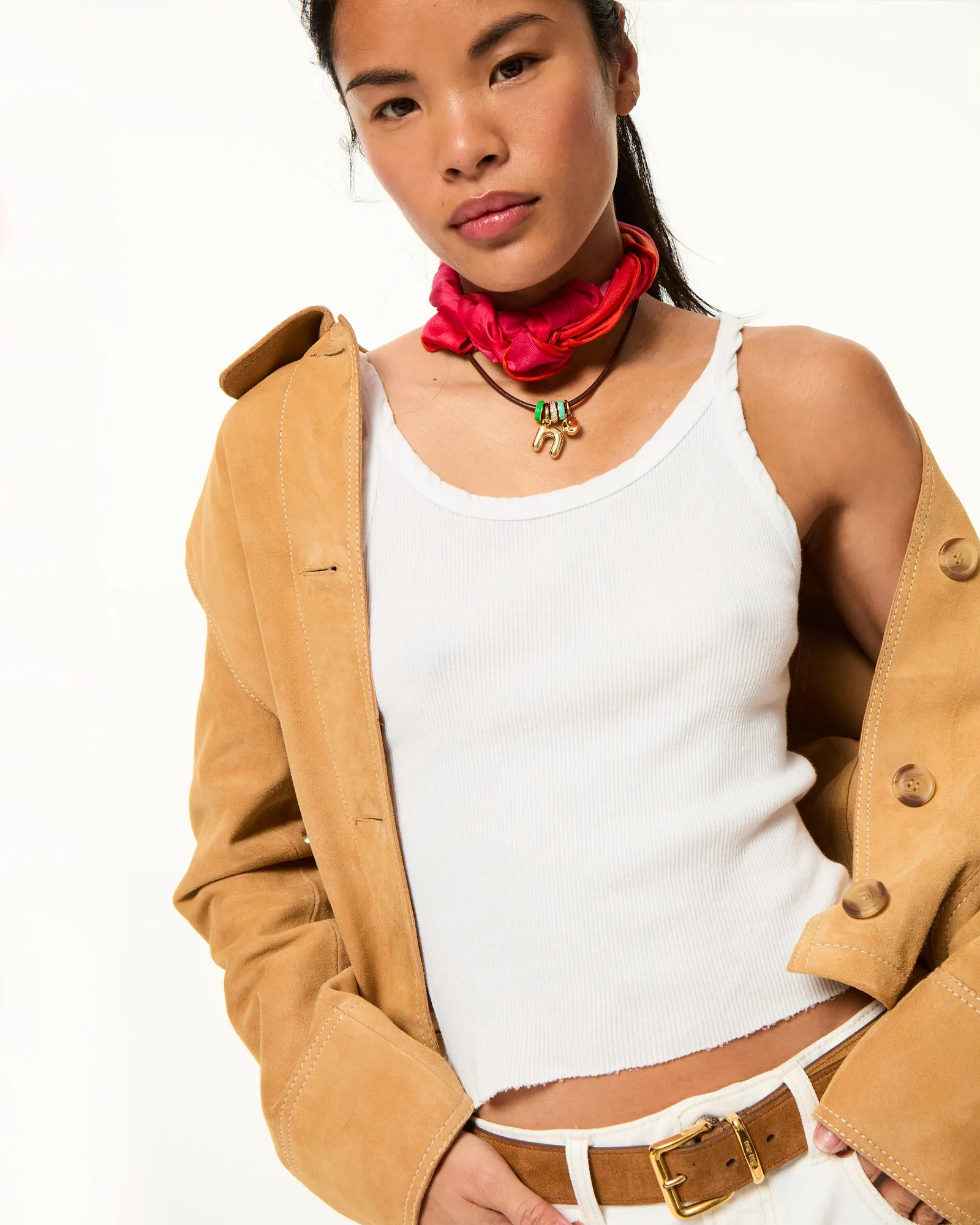 The Leather Charm Necklace sold by Roxanne Assoulin product image thumbnail 3