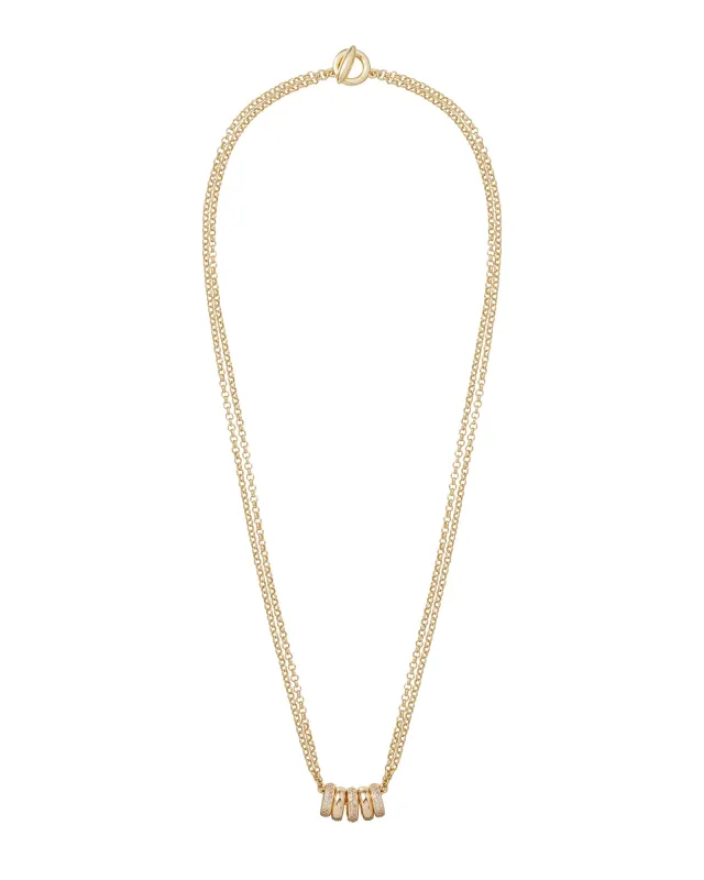 The Pavé Slider Necklace sold by Roxanne Assoulin